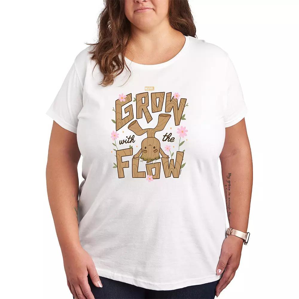 Plus Size Guardians of the Galaxy Grow With The Flow Graphic Tee, Womens Product Image