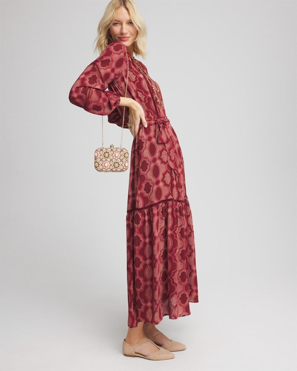 Tile Print Maxi Dress Product Image