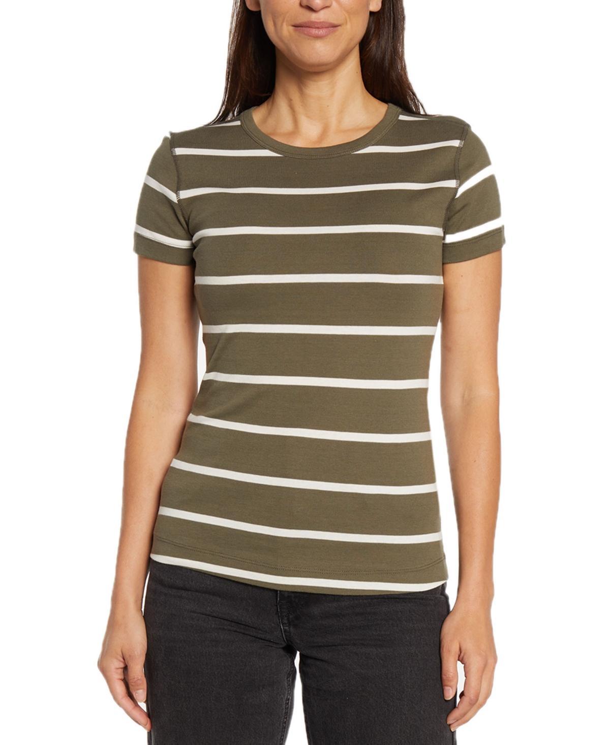 Three Dots Womens Short Sleeve Crewneck T-Shirt Product Image