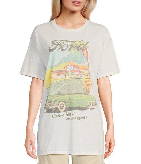 Junk Food Short Sleeve Crew Neck Oversized Ford Nothing Like It Graphic T-Shirt Product Image