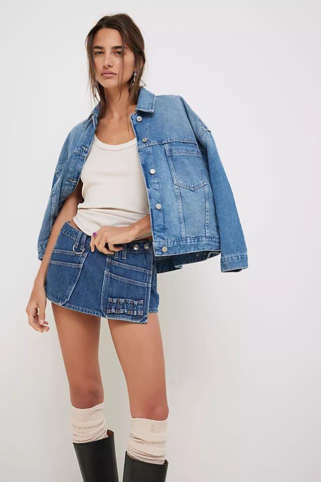 We The Free Opal Swing Denim Jacket Product Image