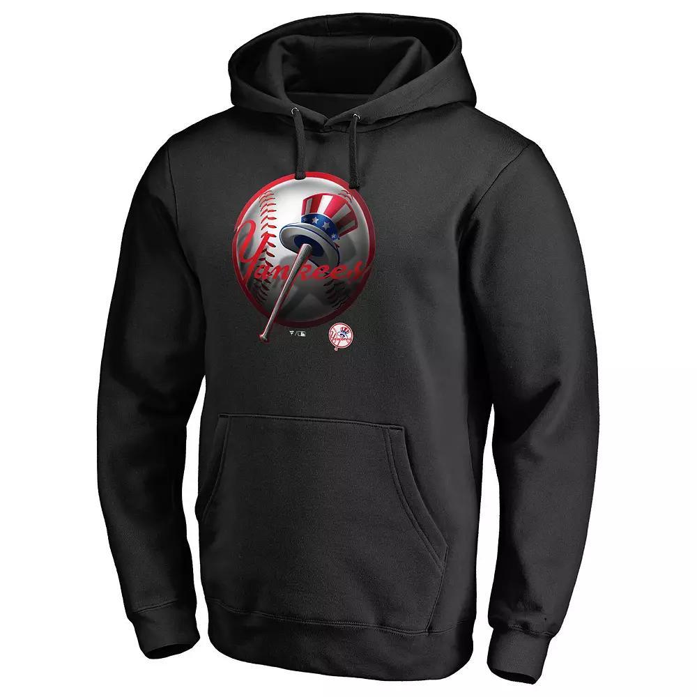 Men's Fanatics Branded Black New York Yankees Midnight Mascot Pullover Hoodie, Size: Large Product Image