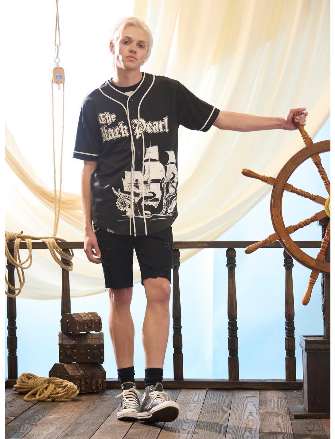 Our Universe Disney Pirates Of The Caribbean Black Pearl Baseball Jersey Product Image