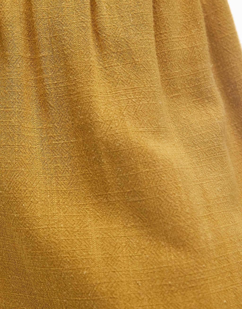 Topshop linen tie waist pants in chartreuse Product Image