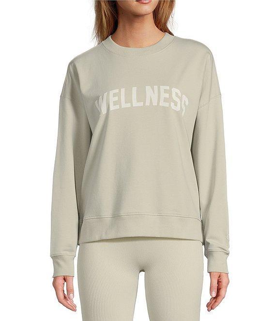 Antonio Melani Active Wellness Crew Neck Long Sleeve Sweatshirt Product Image