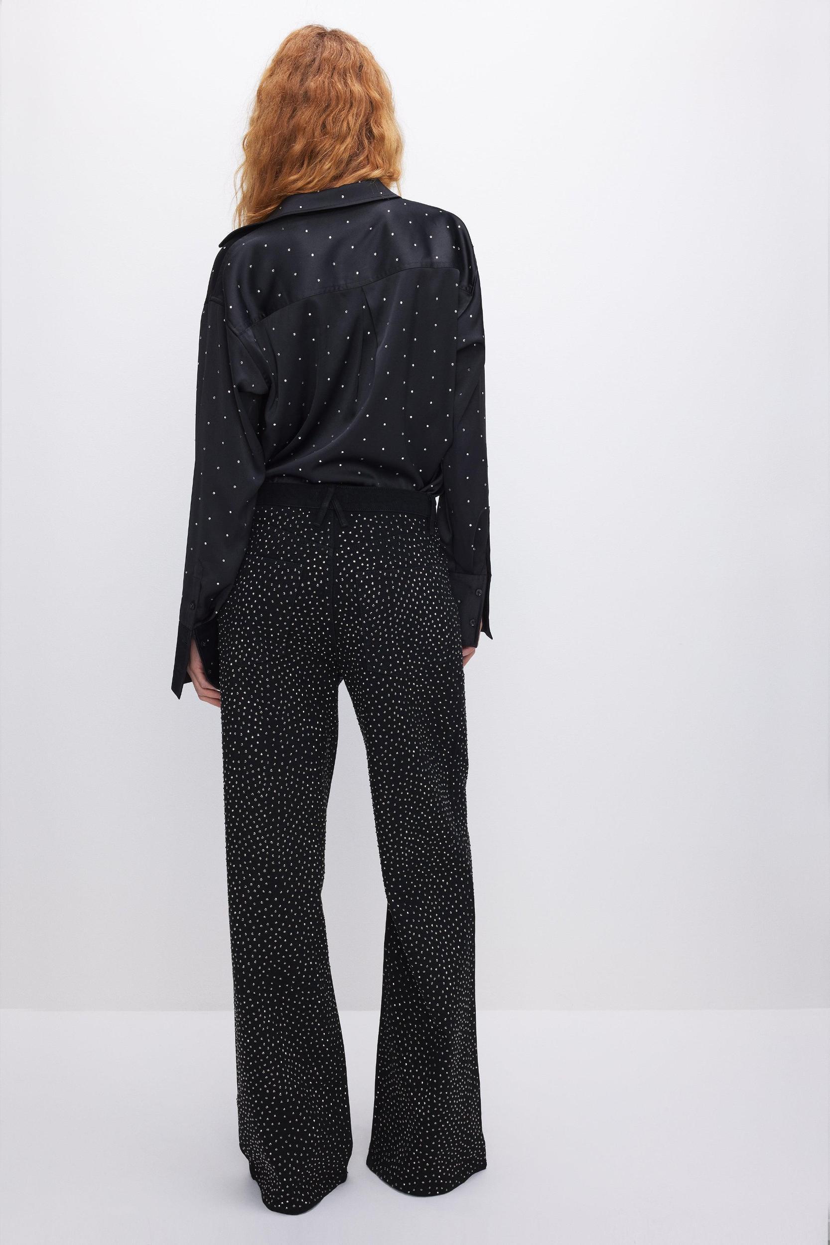 GOOD EASE RELAXED SPARKLE JEANS | BLACK323 Product Image