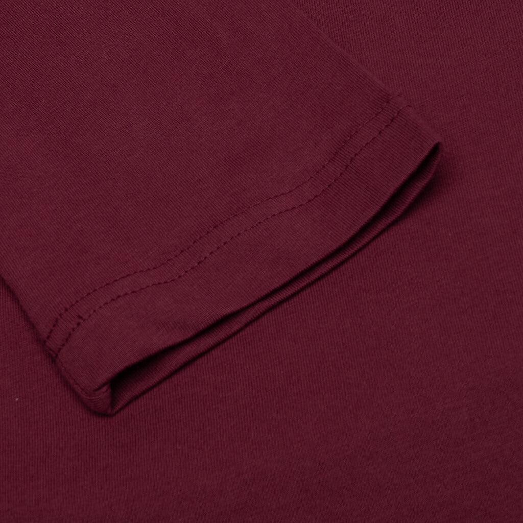 Back Logo L/S Tee - Burgundy Male Product Image