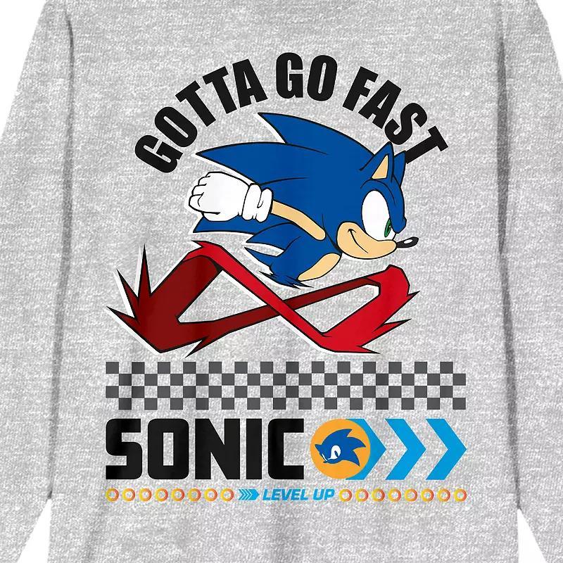Men's Sonic The Hedgehog Modern Graphic Tee, Size: Small, Gray Product Image
