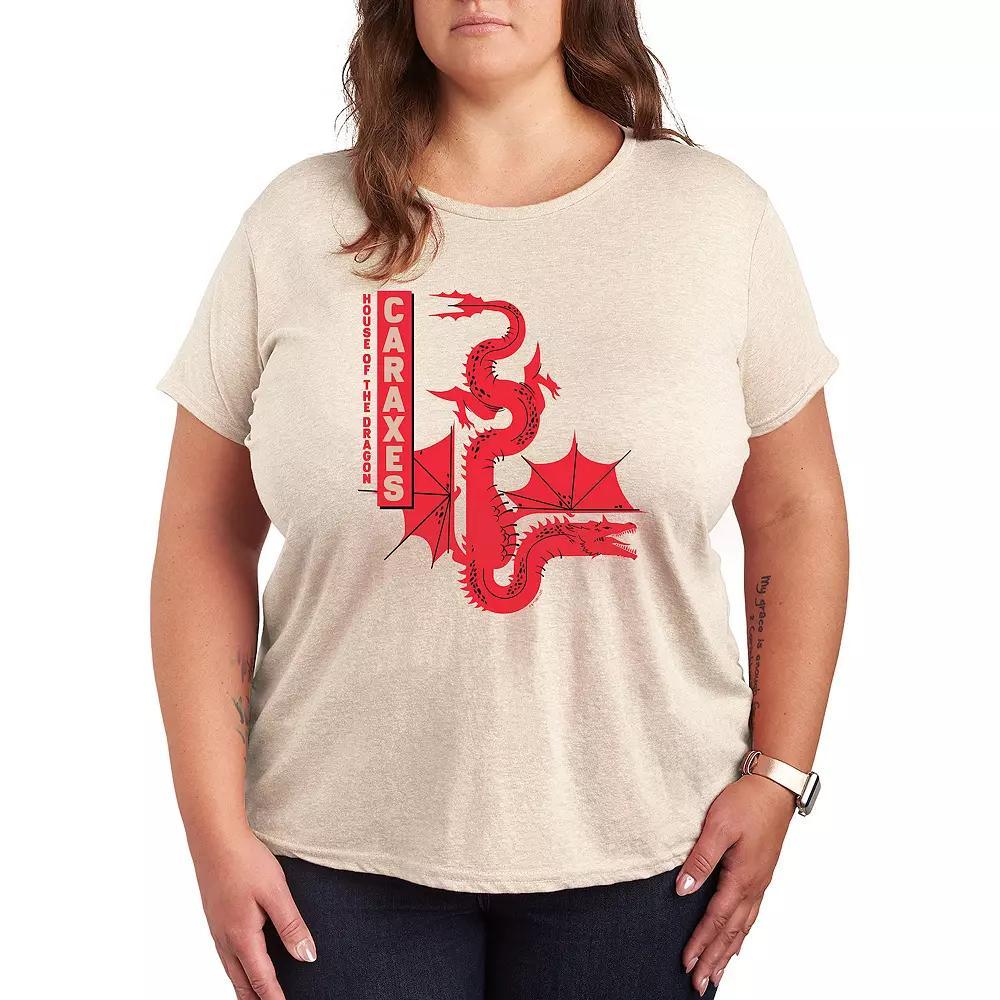 Plus House of the Dragon Caraxes Dragon Graphic Tee, Womens Product Image