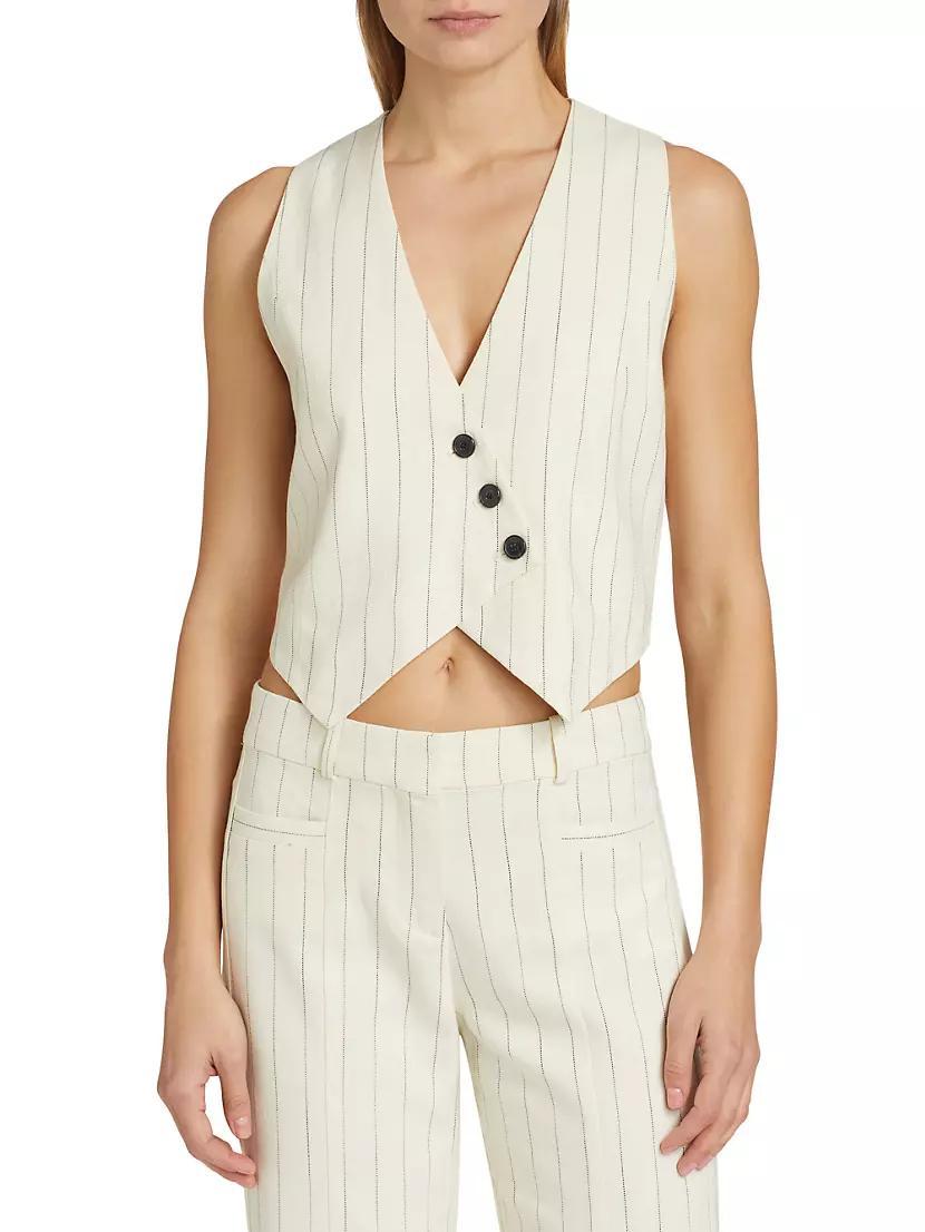 Erita Pinstriped Vest Product Image