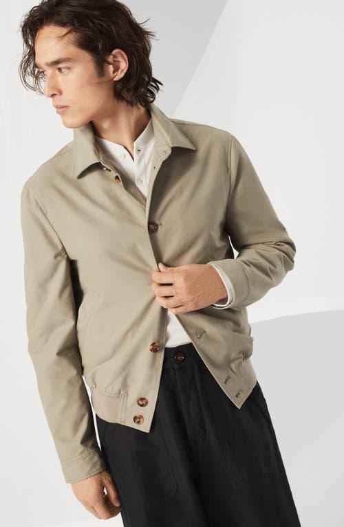 BRUNELLO CUCINELLI Water-resistant Bomber Jacket In Green Product Image