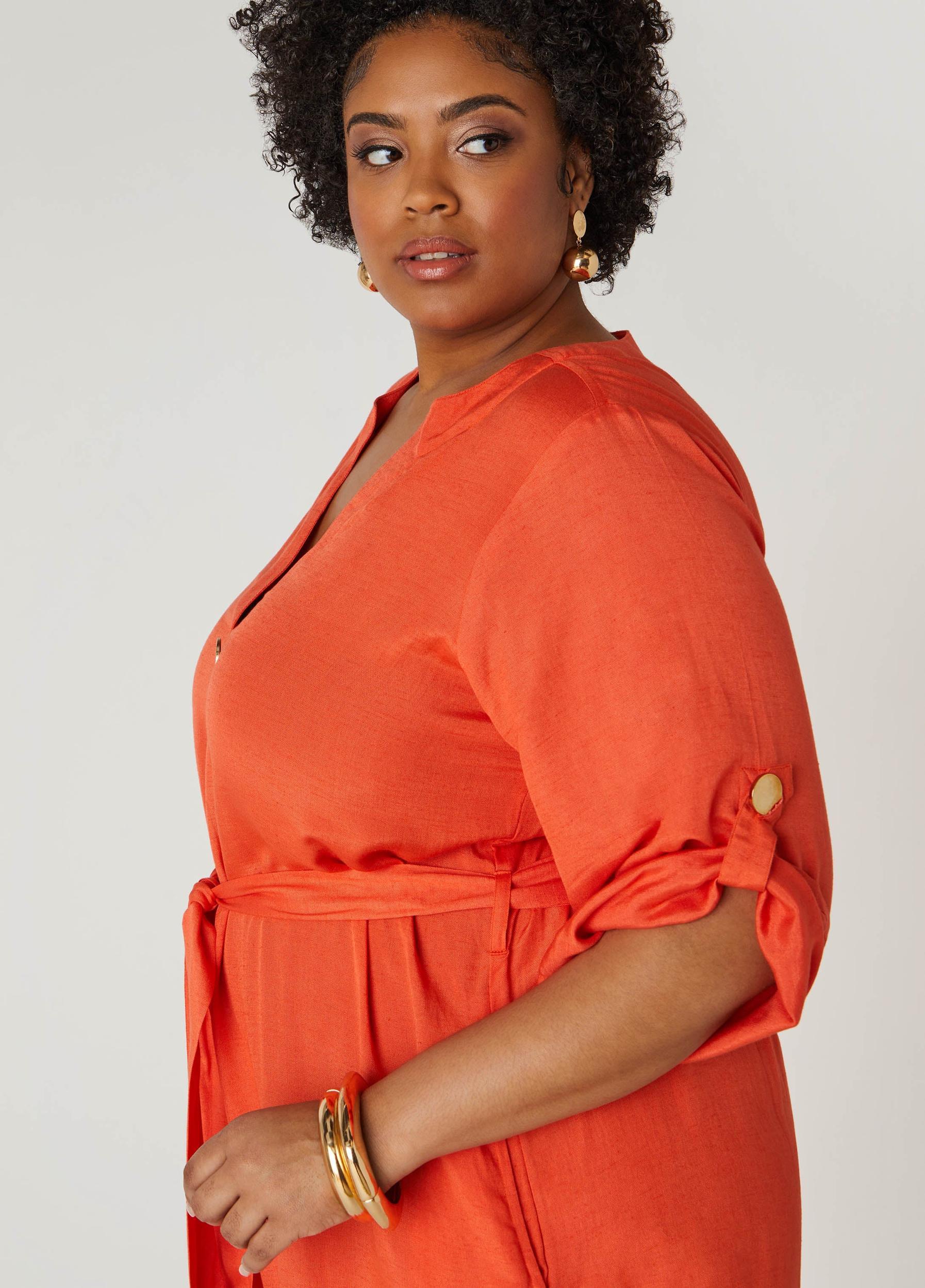 Button Embellished Shirtdress Product Image
