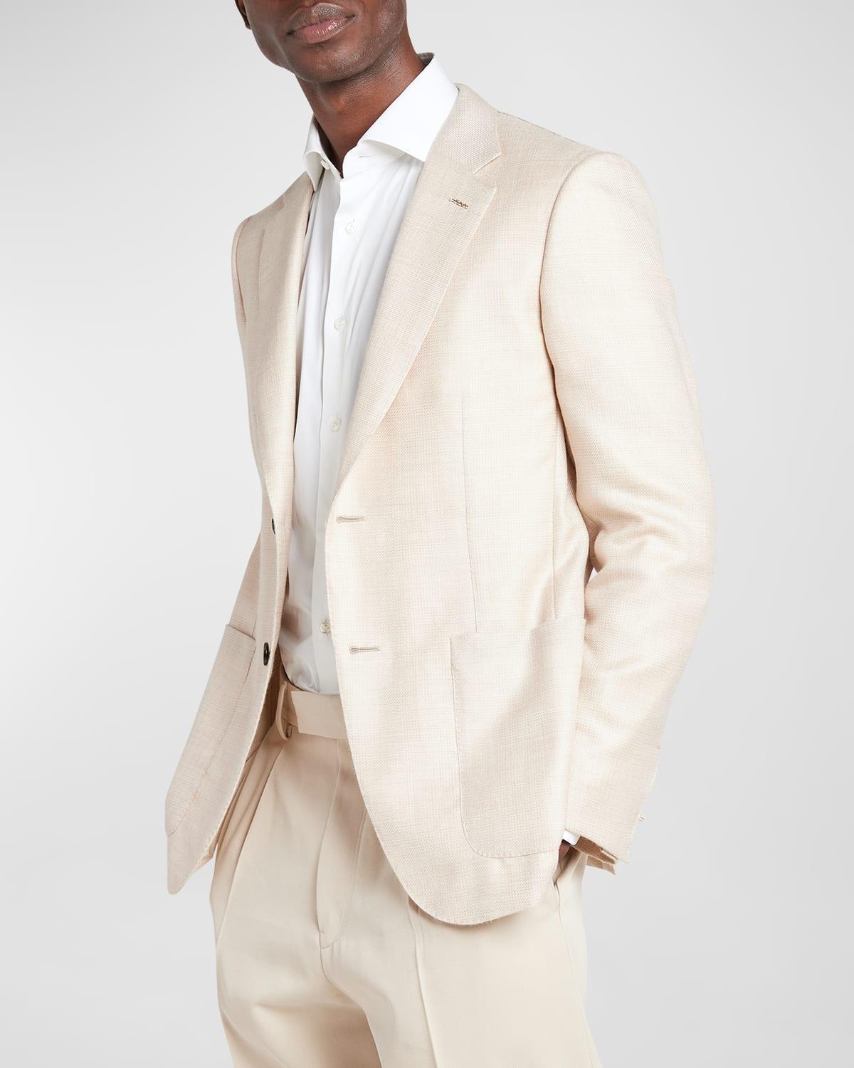 Mens Cashmere and Silk Jacket Product Image