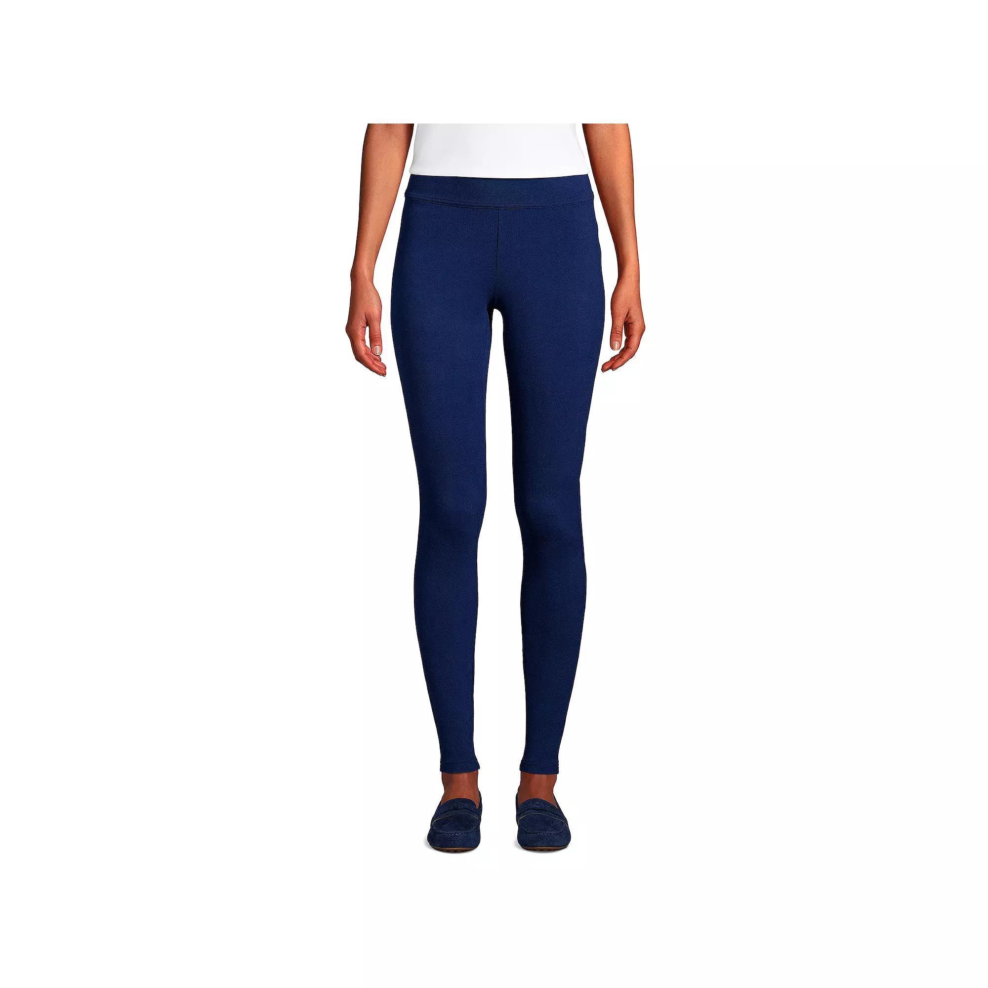 Women's Lands' End Starfish Knit Leggings, Size: XL Tall, Black Product Image