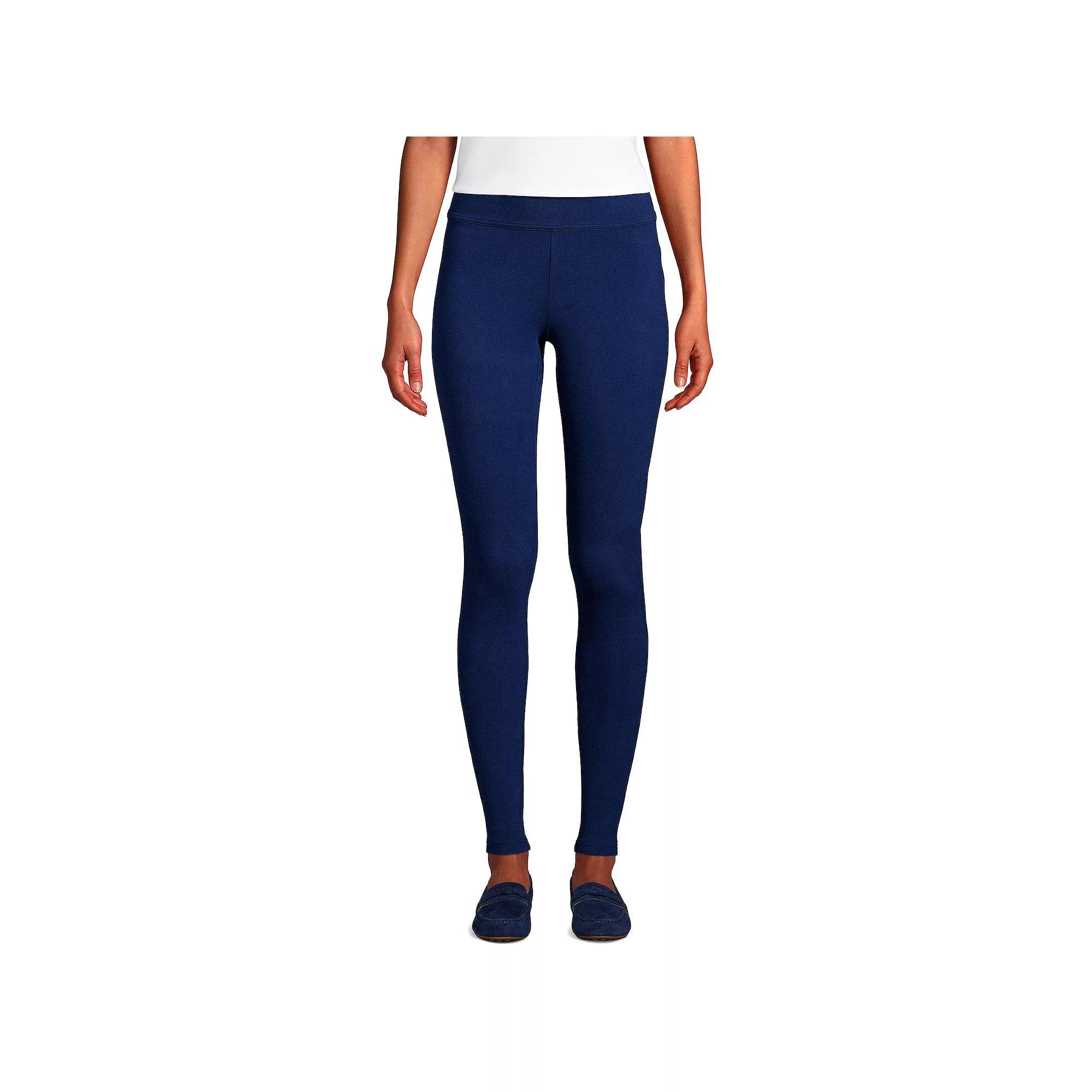 Women's Lands' End Starfish Knit Leggings, Size: XL Tall, Black Product Image