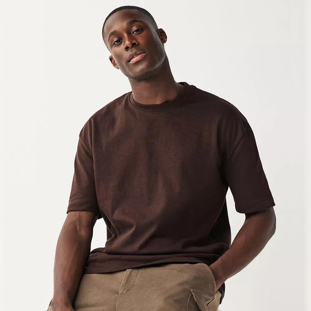 Men's NEXT Cotton Heavyweight T-Shirt, Size: Medium, Brown Product Image