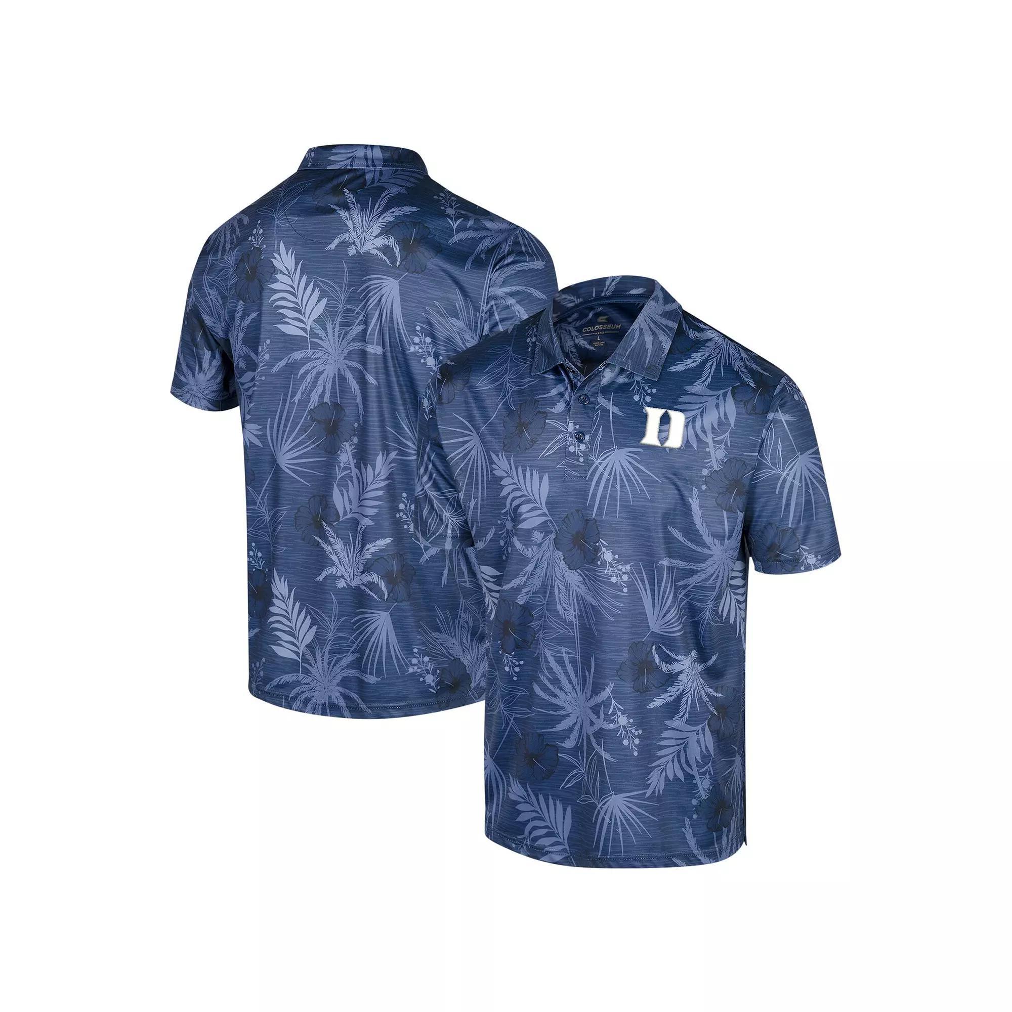Men's Colosseum Royal Duke Blue Devils Big & Tall Palms Polo, Size: 2XLT Product Image