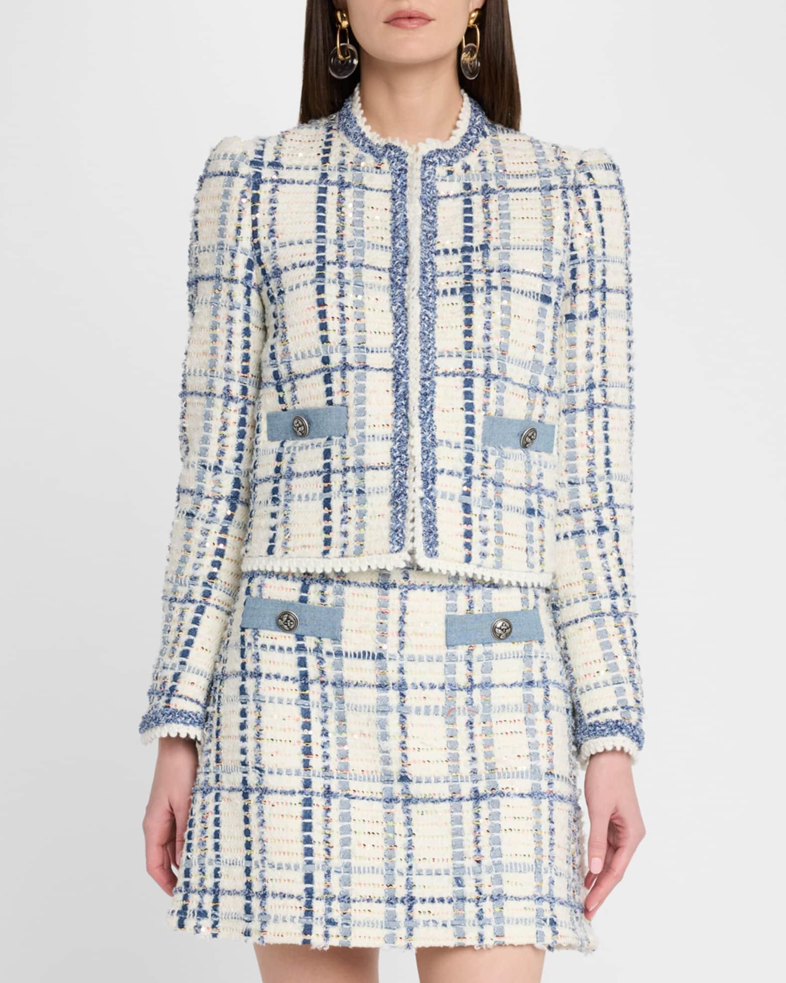 Paillette Check Luxury Tweed Jacket Product Image