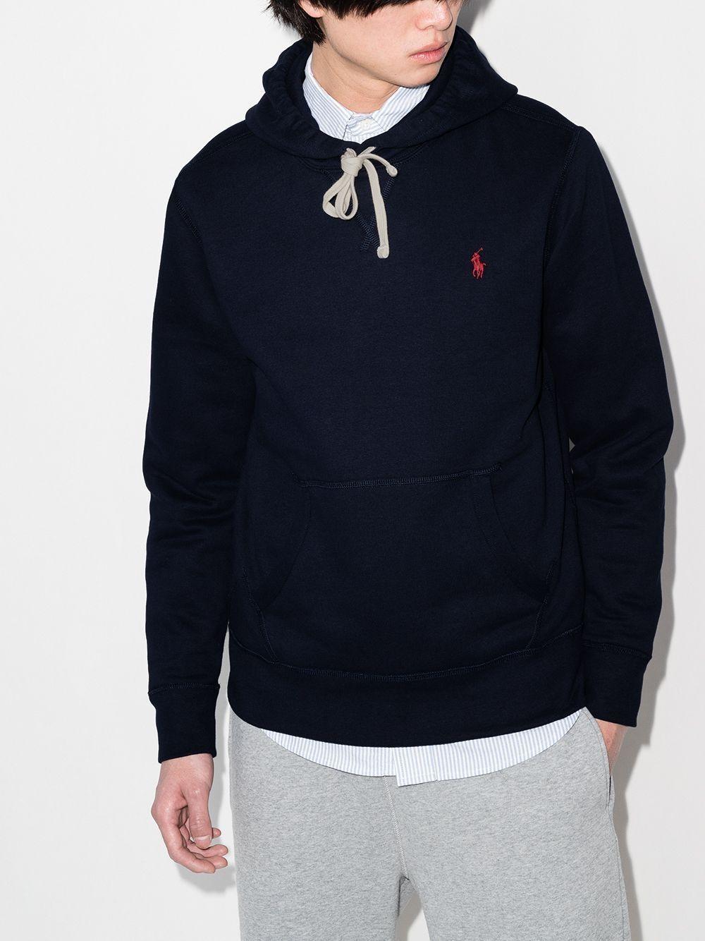 embroidered-logo hoodie Product Image