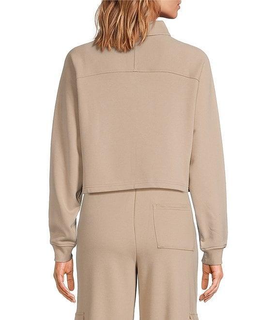 UGG Kaylee Lightweight French Terry Point Collar Polo Sweatshirt Product Image