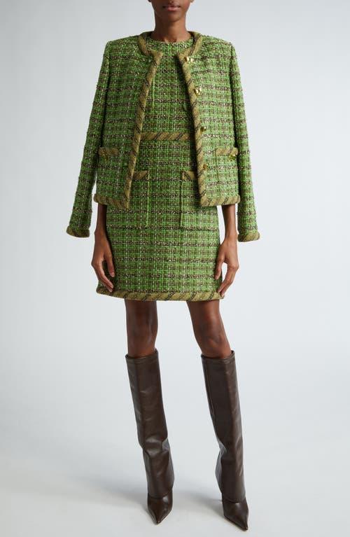 ST JOHN Lurex Eyelash Tweed Jacket In Cyms Product Image