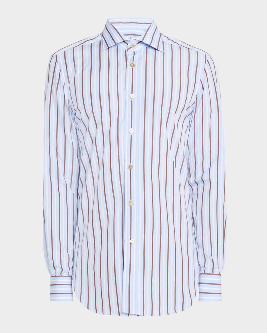 Mens Alternating Stripes Sport Shirt Product Image