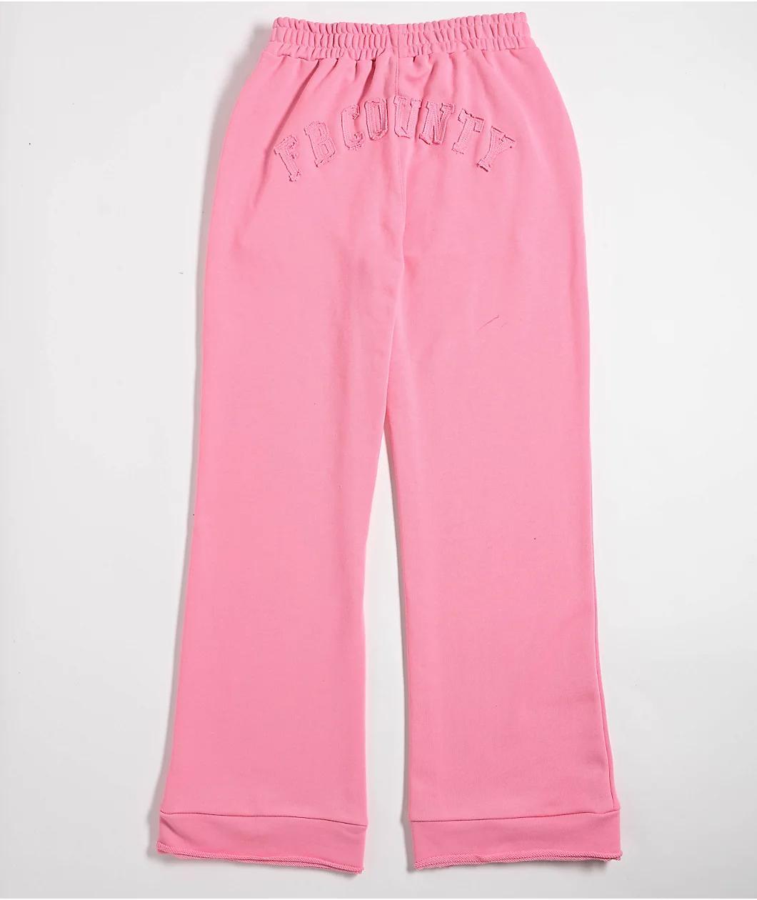 FB County French Terry Pink Sweatpants Product Image