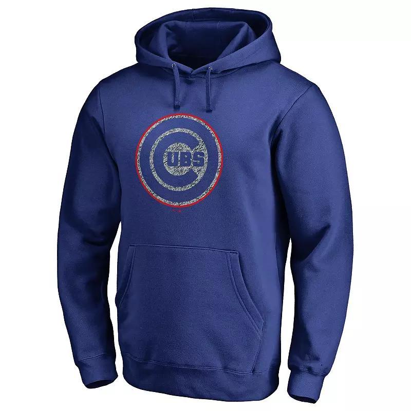 Men's Fanatics Branded Royal Chicago Cubs Static Logo Pullover Hoodie, Size: 4XL, Blue Product Image