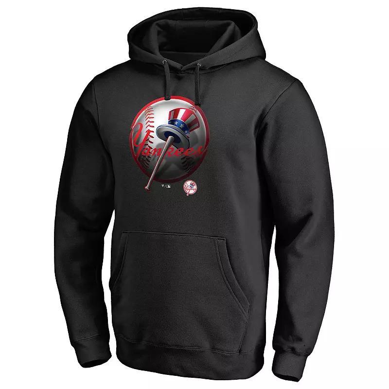 Men's Fanatics Branded Black New York Yankees Midnight Mascot Pullover Hoodie, Size: Large Product Image