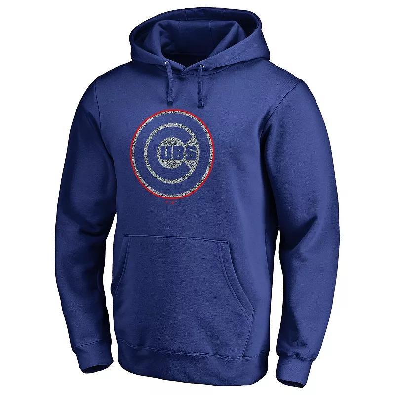 Men's Fanatics Branded Royal Chicago Cubs Static Logo Pullover Hoodie, Size: 4XL, Blue Product Image