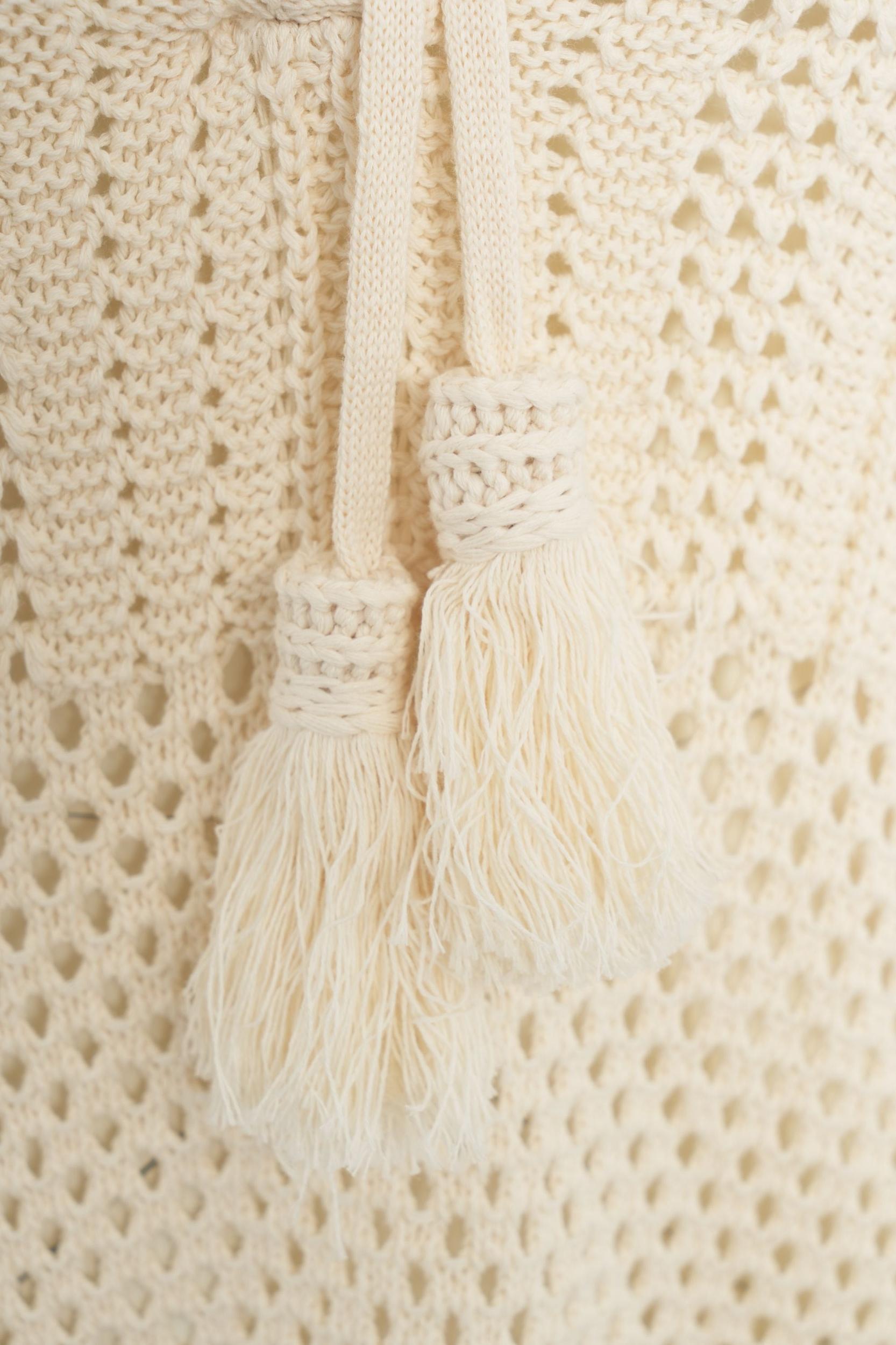 Hooded crochet sweater Product Image