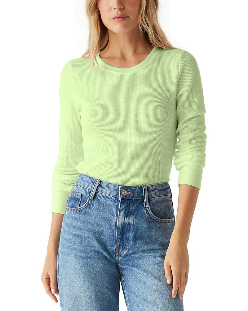 Michael Stars Juliet Long-Sleeve Waffle-Knit Tee Product Image