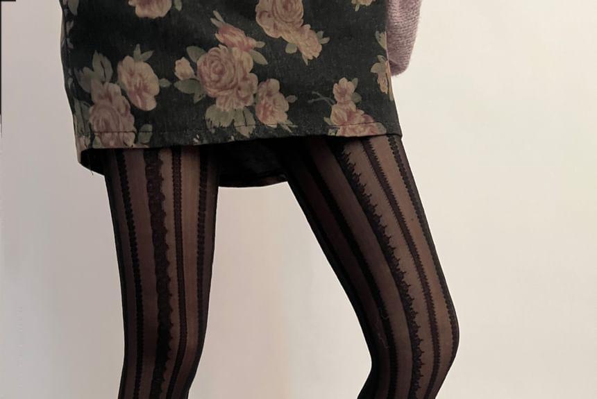 Patterned Sheer Tights Product Image