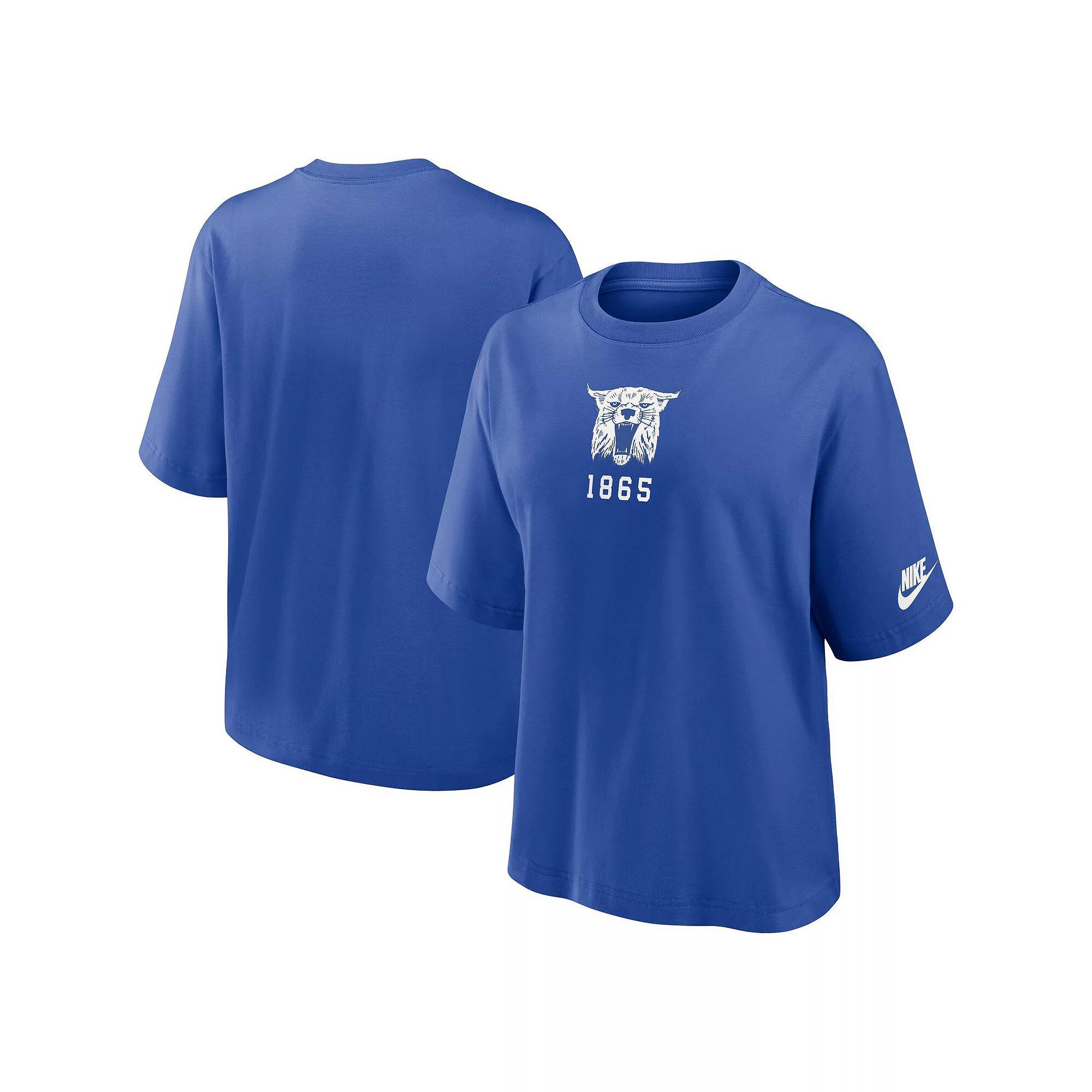 Women's Nike Gray Tennessee Volunteers Boxy Legacy Established T-Shirt, Size: Medium, Grey Product Image