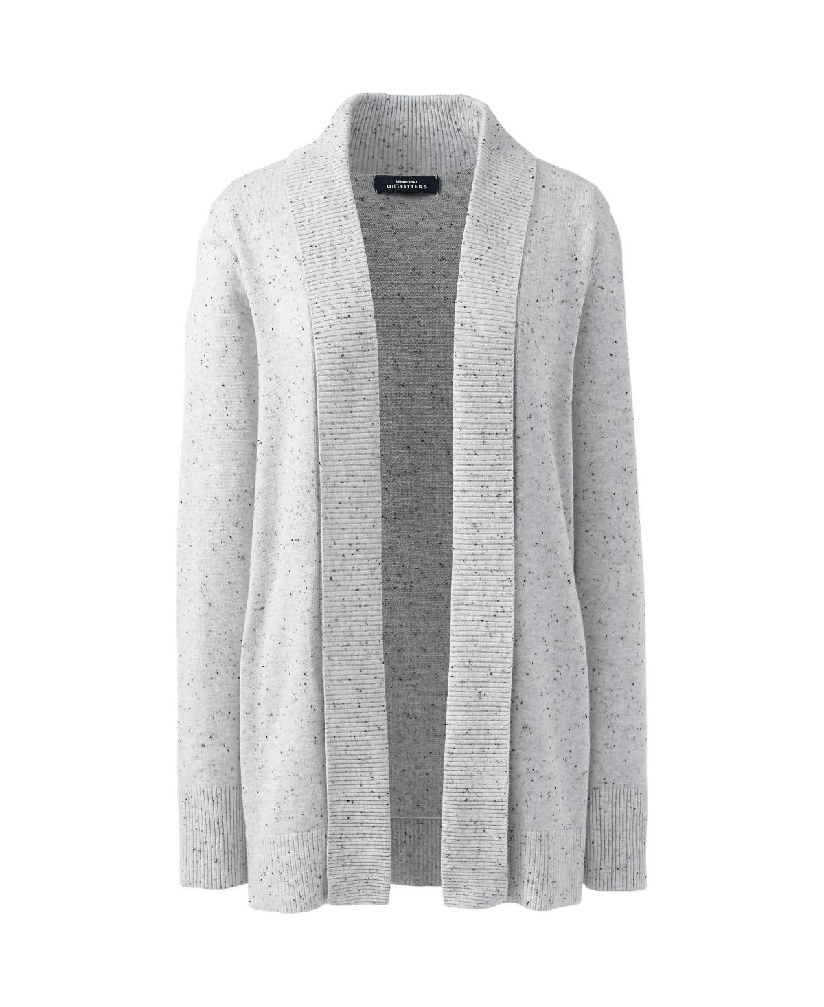 Lands End Womens Cotton Modal Shawl Collar Cardigan Sweater Product Image