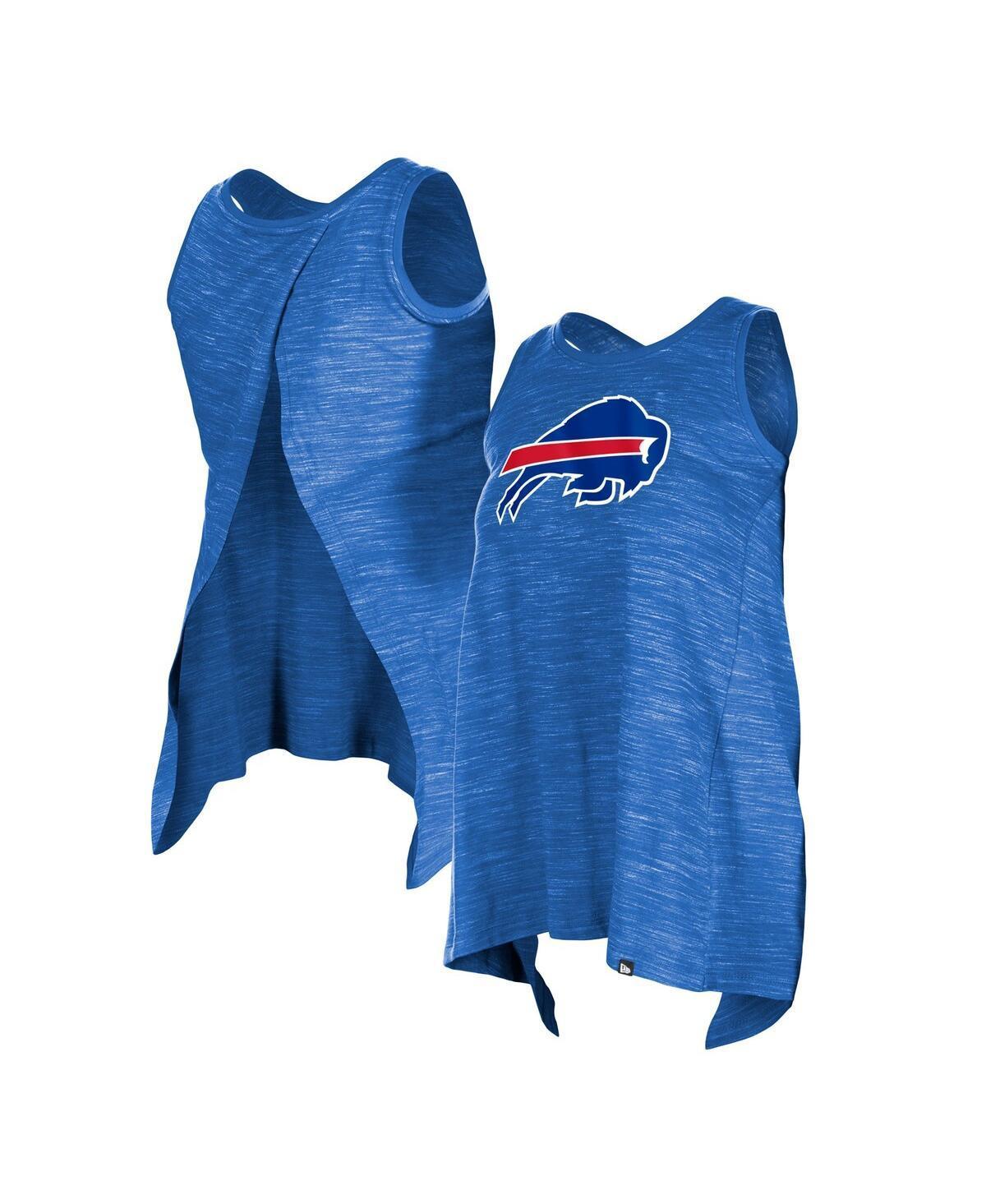 Women's New Era  Royal Buffalo Bills Plus Size Space Dye Active Tank Top, Size: 2XL, Blue Product Image