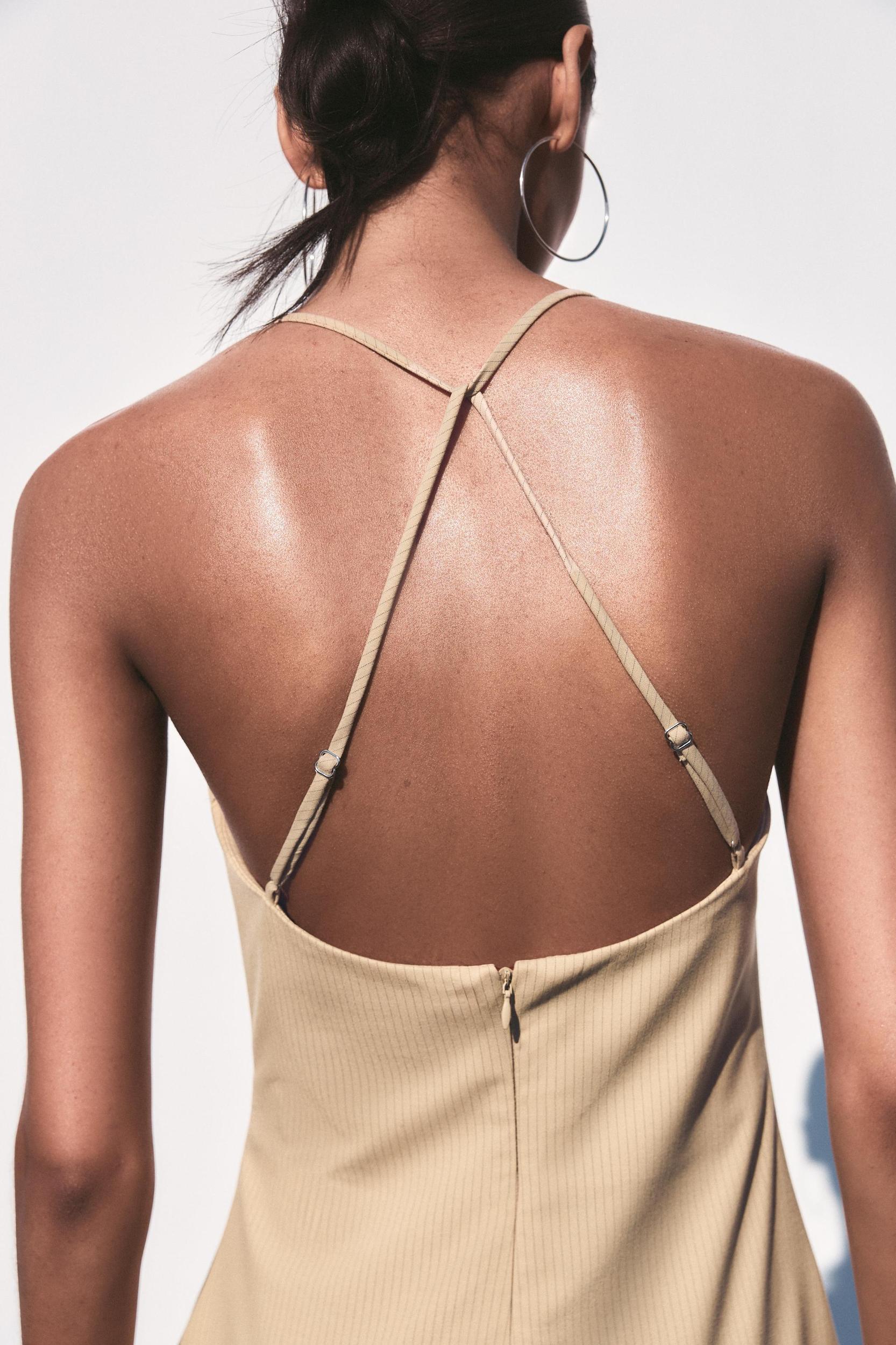 PINSTRIPE MIDI DRESS Product Image