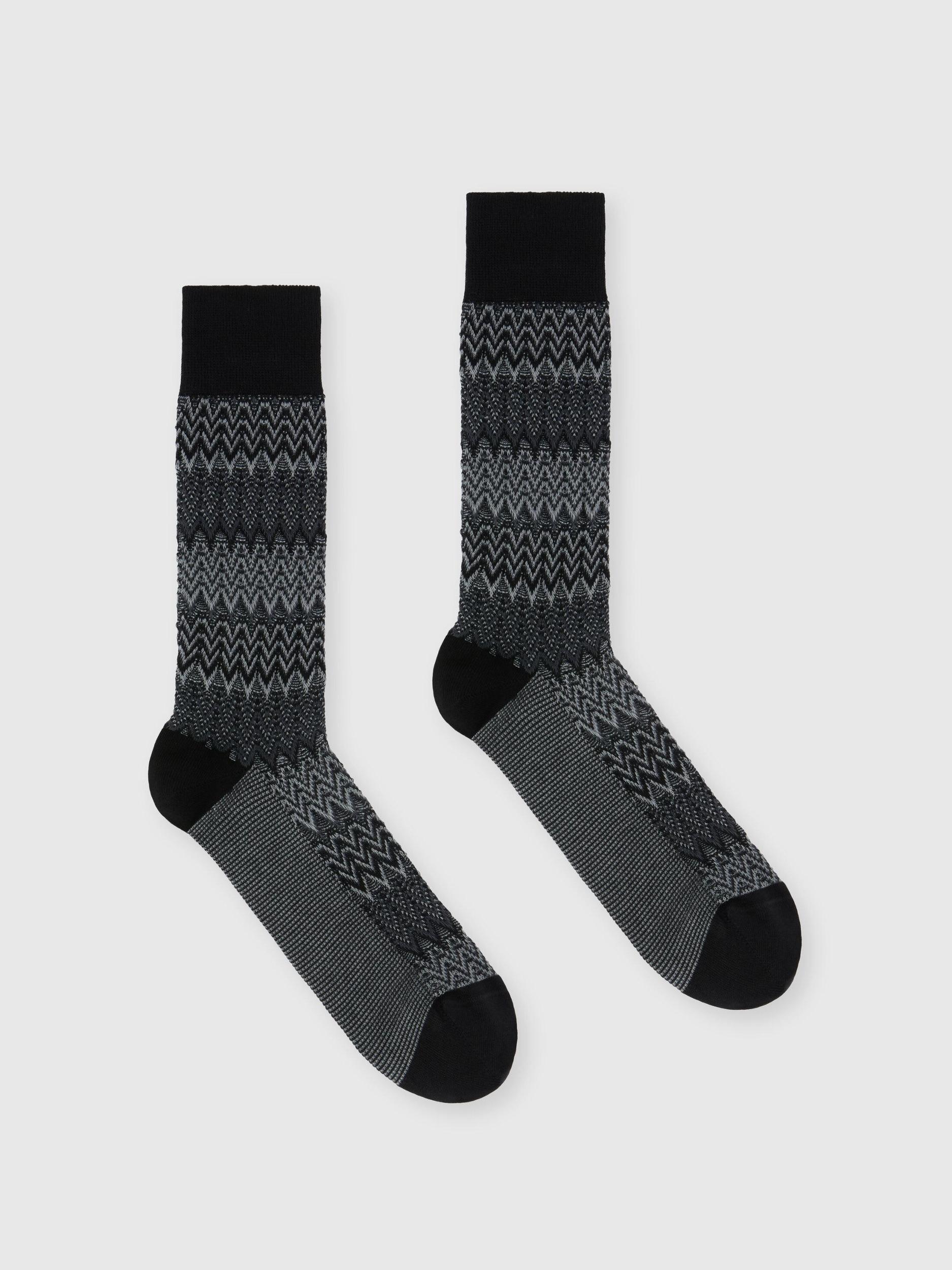 Chevron cotton blend socks Product Image