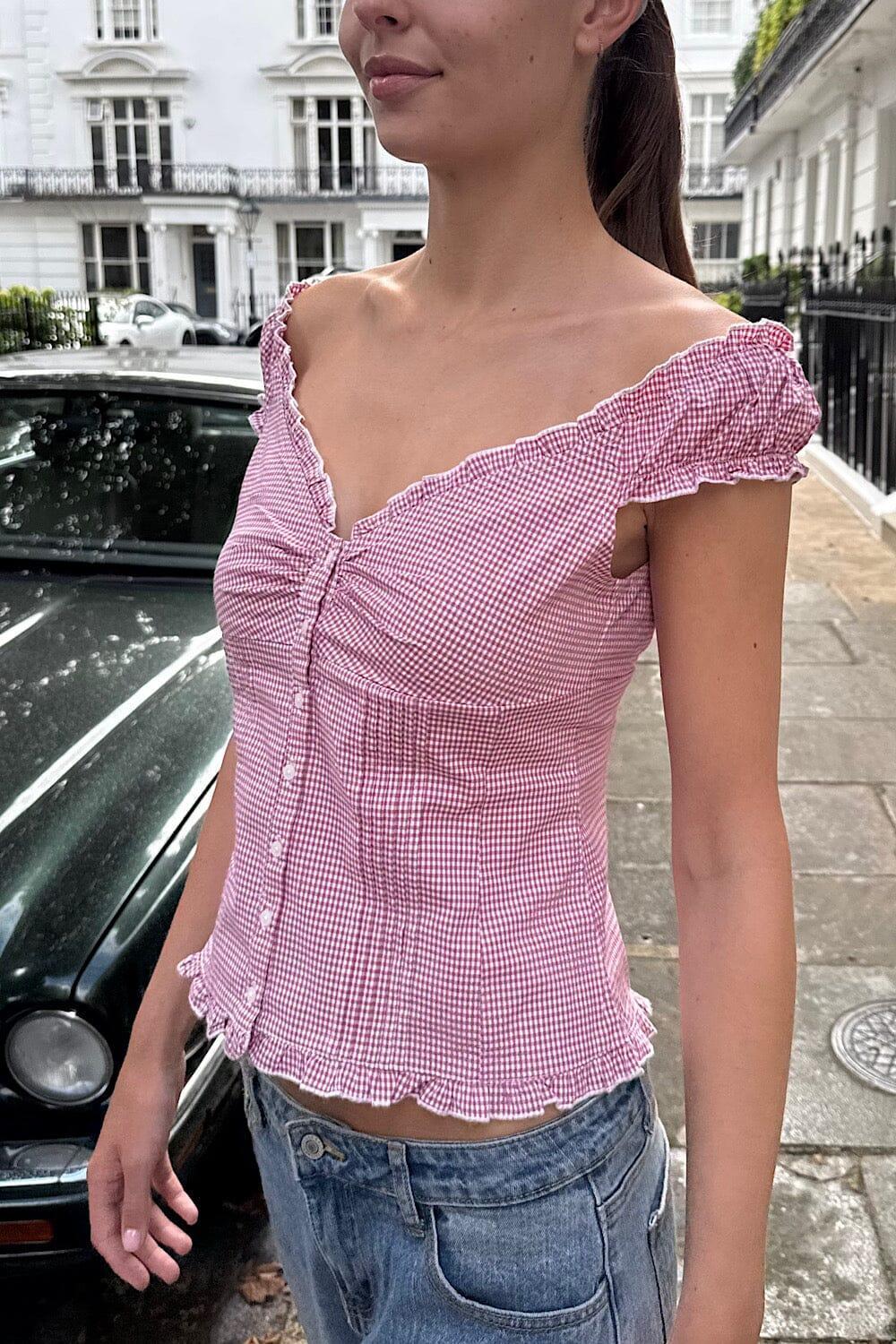 Elena Gingham Top Product Image