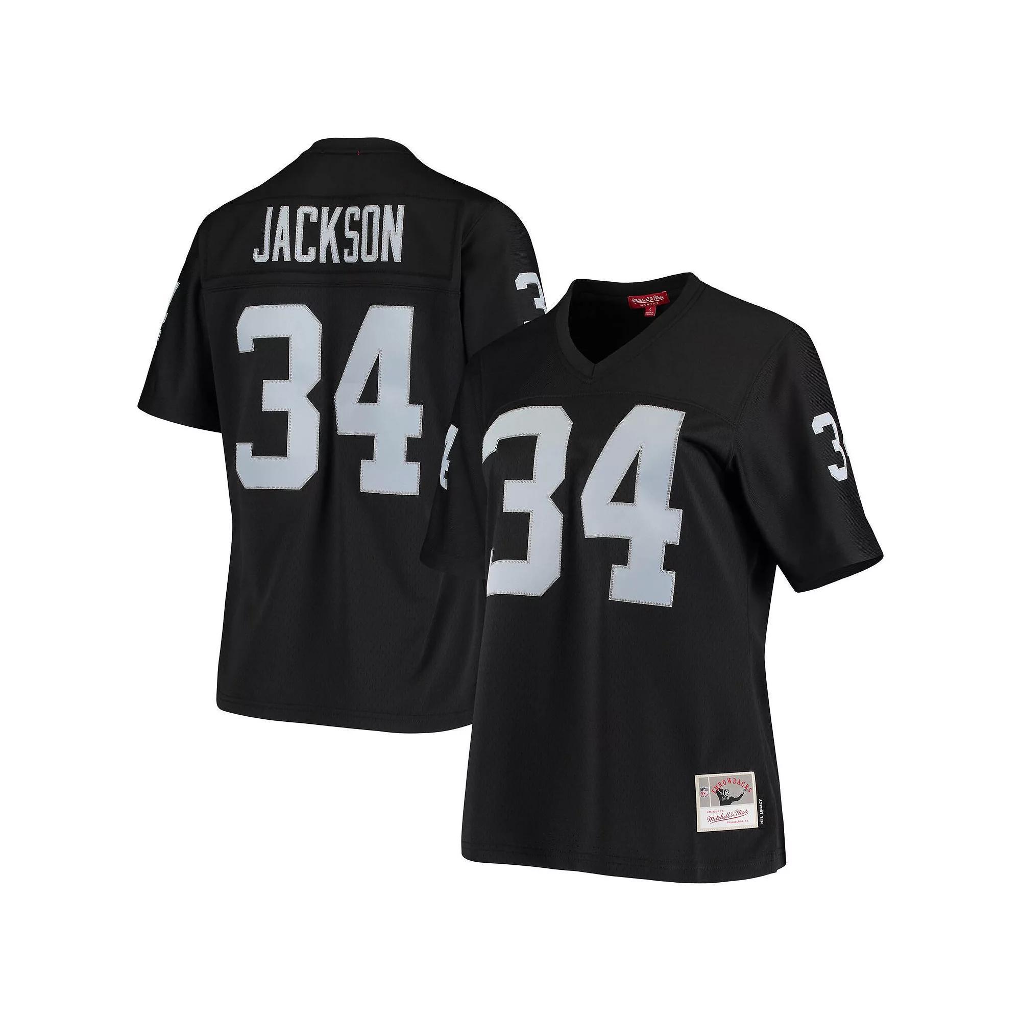 Womens Mitchell & Ness Bo Jackson Black Las Vegas Raiders 1988 Legacy Replica Jersey Product Image