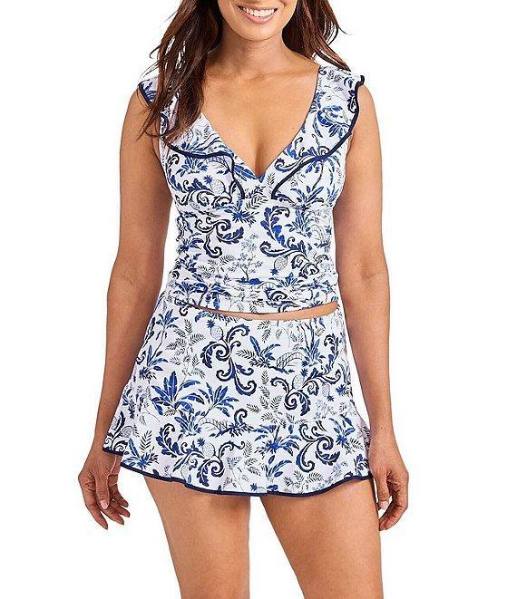 Tommy Bahama Terrazzo Tile High Waist Skirt Swim Bottom Product Image