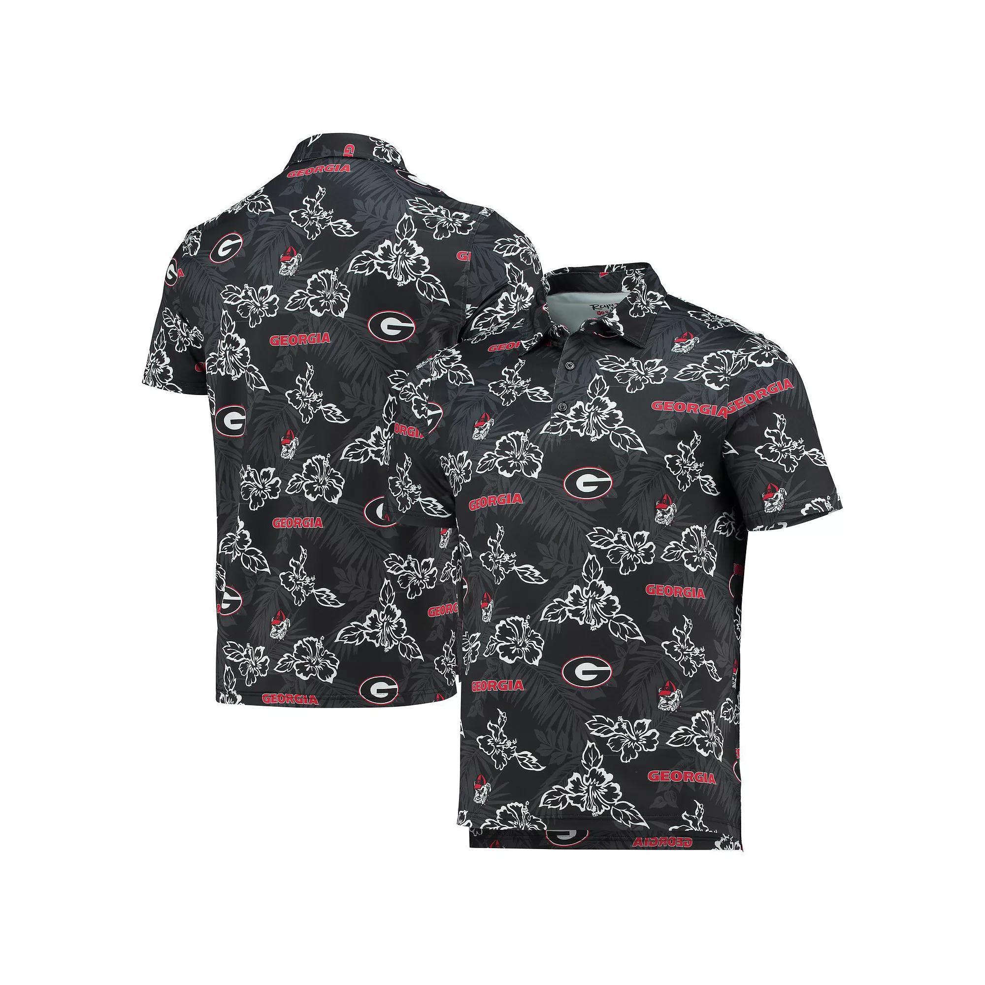Men's Reyn Spooner Black Georgia Bulldogs Performance Polo, Size: XL Product Image