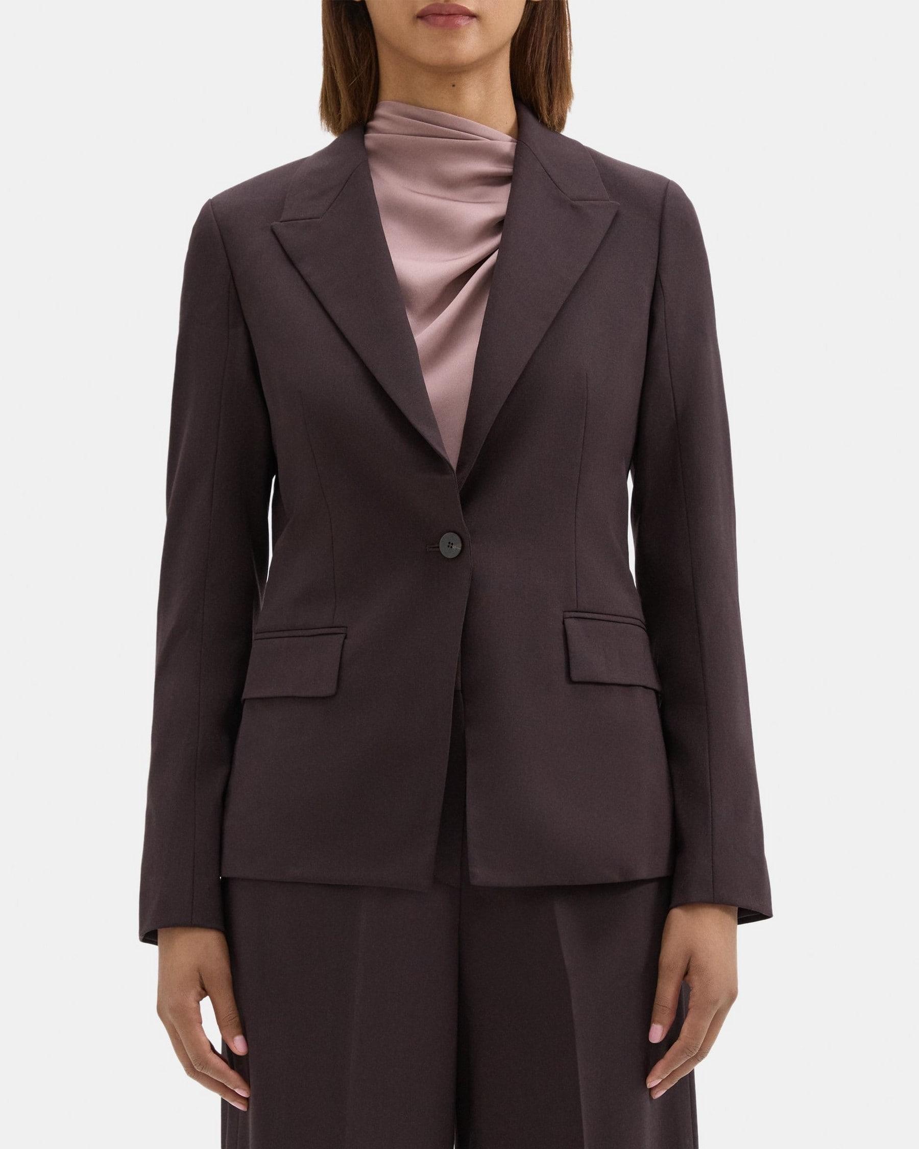 Angled Blazer in Sevona Stretch Wool Product Image