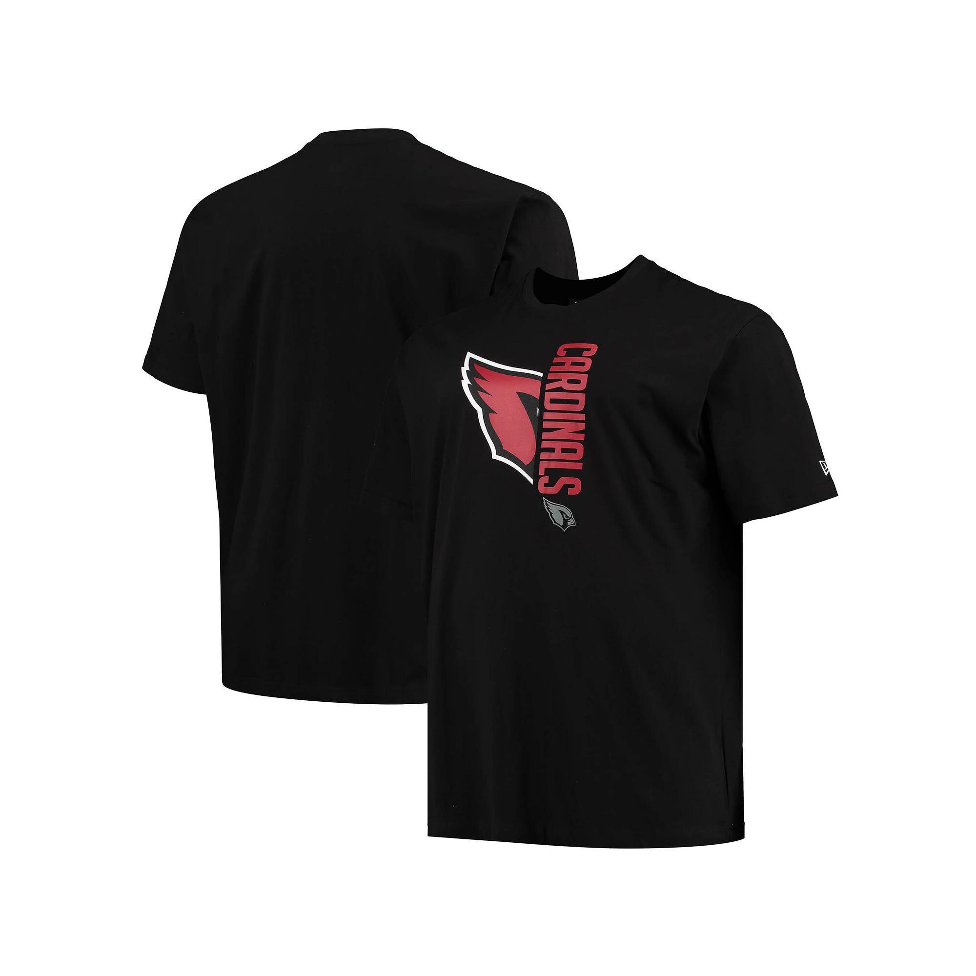 Men's New Era Black Arizona Cardinals Big & Tall 2-Hit T-Shirt, Size: 2XB Product Image