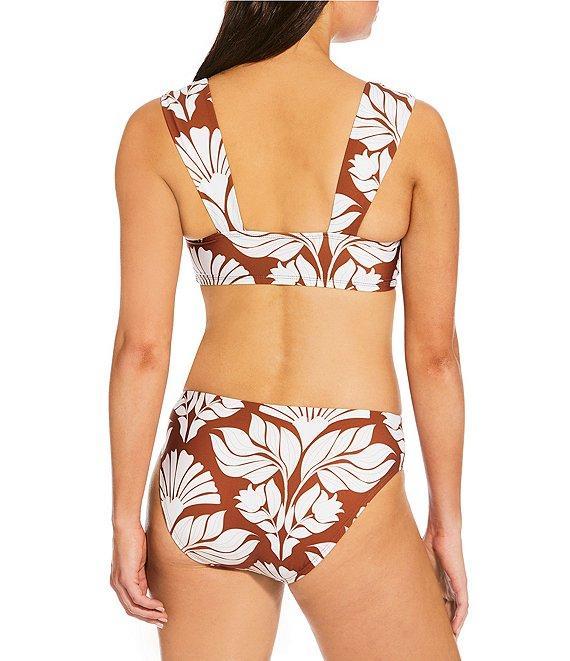 Alex Marie Signature Sculpt Nouveau Tropical Mid Rise Swim Bottom Product Image