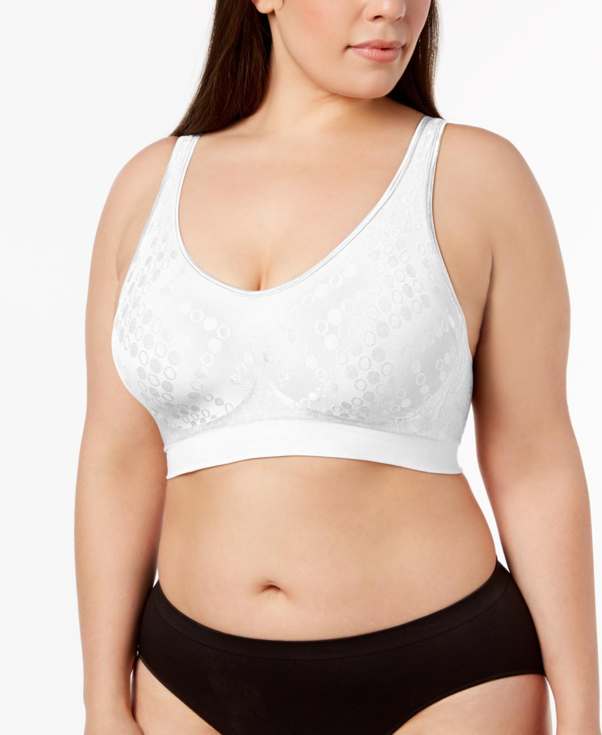 Bali Comfort Revolution Shaping Wireless Bra DF3488, Womens Blue Dot Product Image