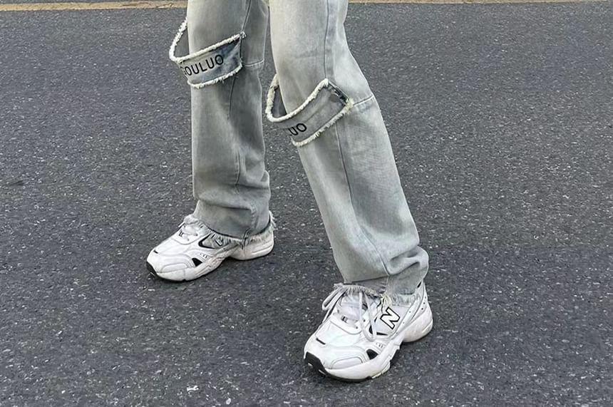 High Waist Loose Fit Jeans Product Image