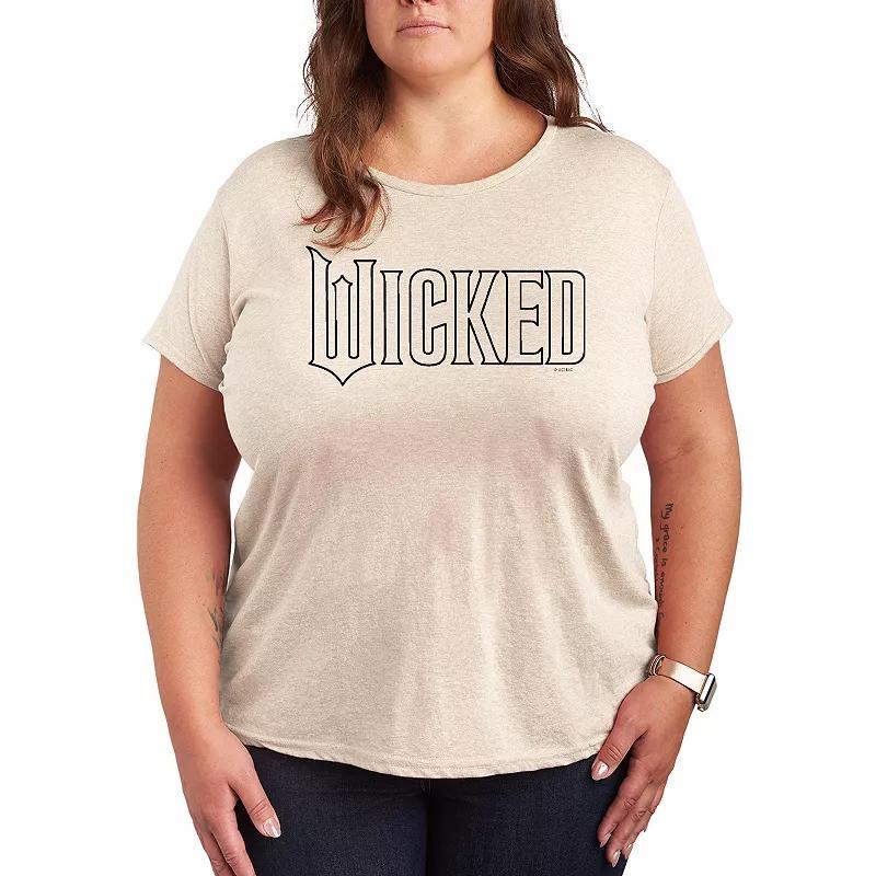 Plus Size Wicked Outline Logo Graphic Tee, Womens Product Image