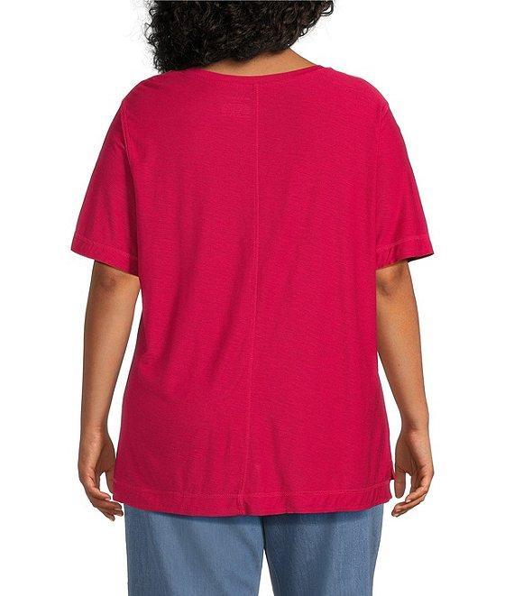 Westbound Plus Size Short Sleeve Crew Neck Top Product Image