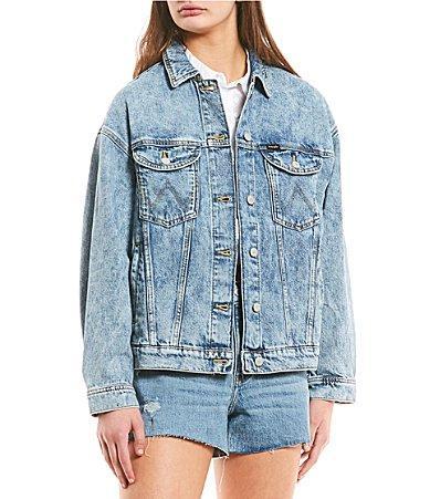 Womens Wrangler Girlfriend Jean Jacket Product Image